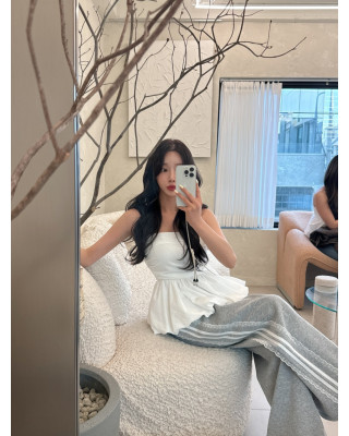 레이스 띠 팬츠