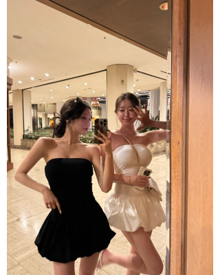 탑 벌룬 원피스